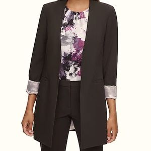 Ladies black long jacket.